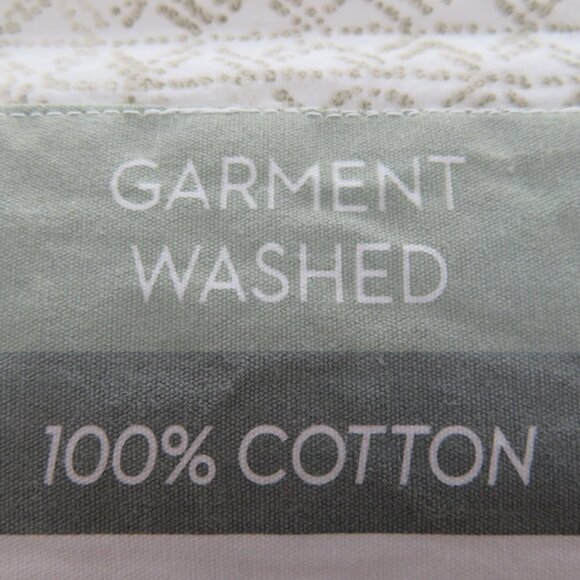 Twin Duvet Garment Washed Standard Sham Taupe Casual Cover 2 Piece Open Package - Picture 11 of 12